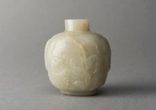 Jade snuff bottle, China, Qing dynasty, 1644-1911. Creator: Unknown