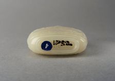 Jade snuff bottle , China, Qing dynasty, 1644-1911. Creator: Unknown