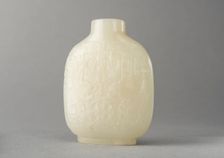 Jade snuff bottle , China, Qing dynasty, 1644-1911. Creator: Unknown