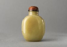 Jade snuff bottle, China, Qing dynasty, 1644-1911. Creator: Unknown
