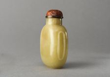 Jade snuff bottle, China, Qing dynasty, 1644-1911. Creator: Unknown