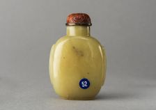 Jade snuff bottle, China, Qing dynasty, 1644-1911. Creator: Unknown