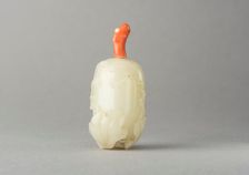 Jade snuff bottle, China, Qing dynasty, 1644-1911. Creator: Unknown