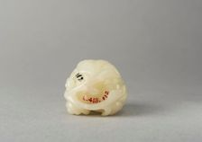 Jade snuff bottle, China, Qing dynasty, 1644-1911. Creator: Unknown
