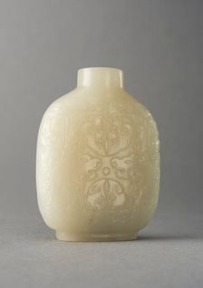 Jade snuff bottle , China, Qing dynasty, 1644-1911. Creator: Unknown