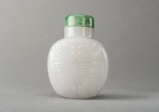 Jade snuff bottle, China, Qing dynasty, 1644-1911. Creator: Unknown