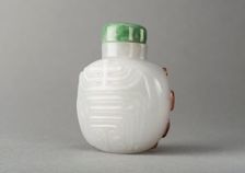 Jade snuff bottle, China, Qing dynasty, 1644-1911. Creator: Unknown