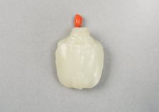 Jade snuff bottle in a turtle form, China, Qing dynasty, 1644-1911. Creator: Unknown