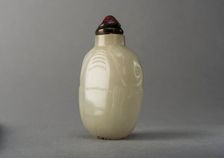 Jade snuff bottle in an animal form, China, Qing dynasty, 1644-1911. Creator: Unknown