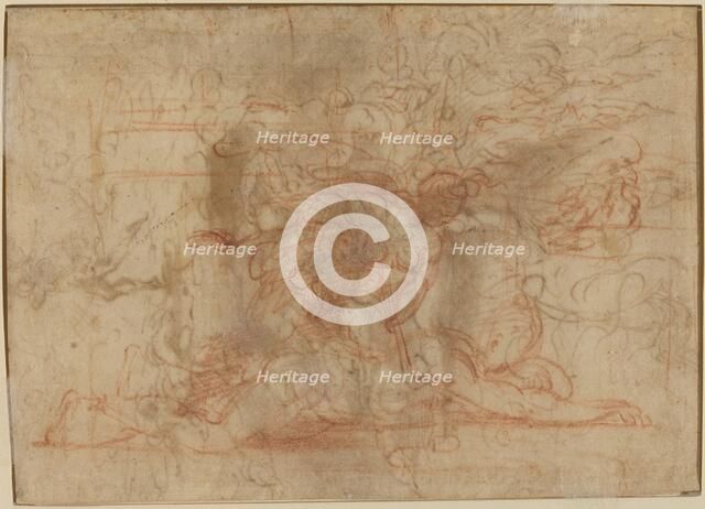 Jael and Cisera? [verso], c. 1524/1527. Creator: Parmigianino.