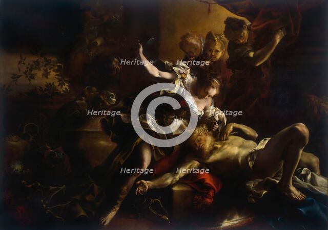 Jael and Sisera, c.1695. Creator: Guidobono, Bartolomeo (1654-1709).