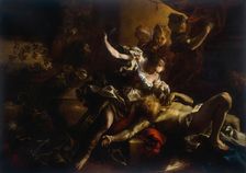 Jael and Sisera, c.1695. Creator: Guidobono, Bartolomeo (1654-1709)