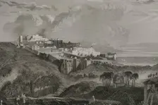 Jaffa - General view of the city, 1840. Creator: Charles Nicolas Ransonnette