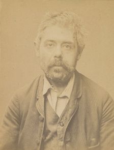Jaffard. Julien, Ludovic. 37 ans, né le 31/5/57 à Lesterps (Charente). Journalier. Anarchi..., 1894. Creator: Alphonse Bertillon