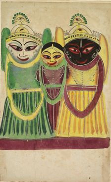 Jagannatha Trio, 1800s. Creator: Unknown