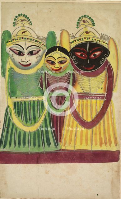 Jagannatha Trio, 1800s. Creator: Unknown.