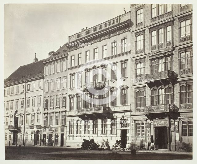 Jägerzeile No. 39, Wohnhaus des Herrn Stef. Mayerhofer, 1860s. Creator: Unknown.