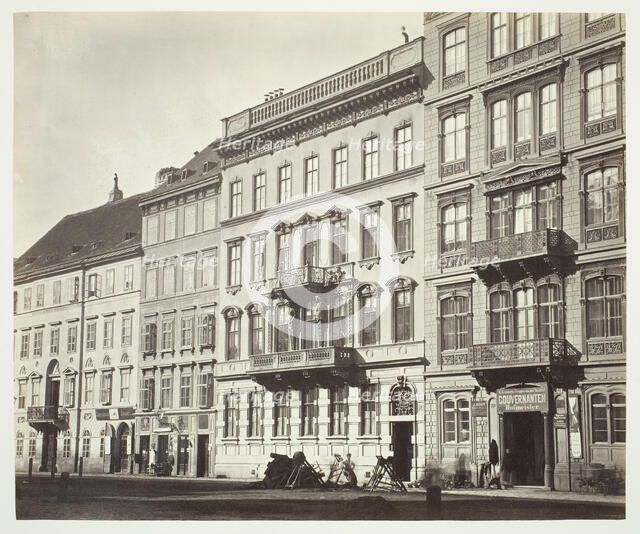 Jägerzeile No. 39, Wohnhaus des Herrn Stef. Mayerhofer, 1860s. Creator: Unknown.