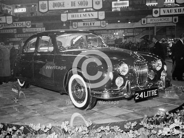 Jaguar 2.4 litre at Motor Show 1954. Creator: Unknown.