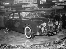 Jaguar 2.4 litre at Motor Show 1954. Creator: Unknown