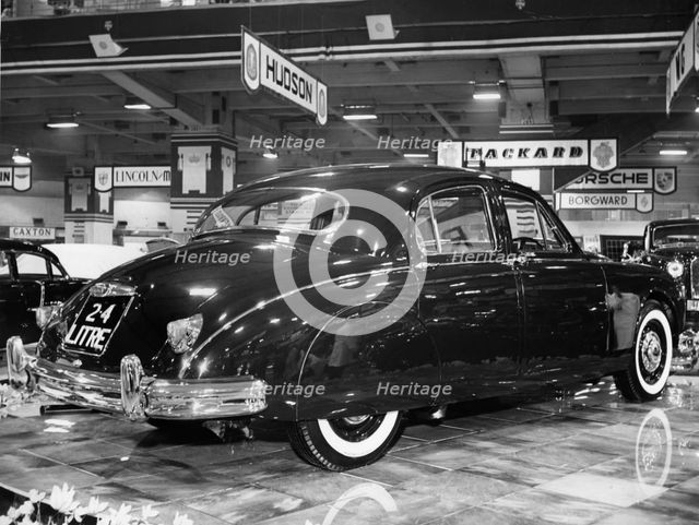 Jaguar 2.4 litre at Motor Show 1955. Creator: Unknown.