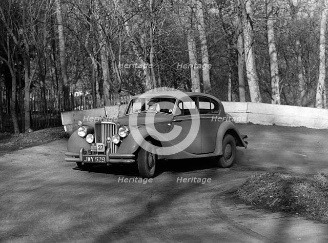Jaguar Mk V, RAC rally 1954. Reg JWY 529. Creator: Unknown.