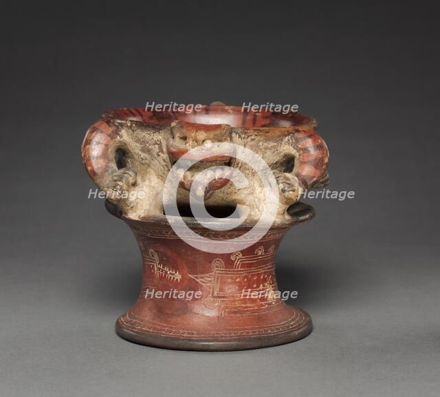 Jaguar Bowl, c. 850-1500. Creator: Unknown.