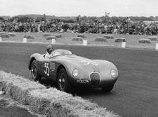 Jaguar C type , Duncan Hamilton Goodwood 1951. Creator: Unknown