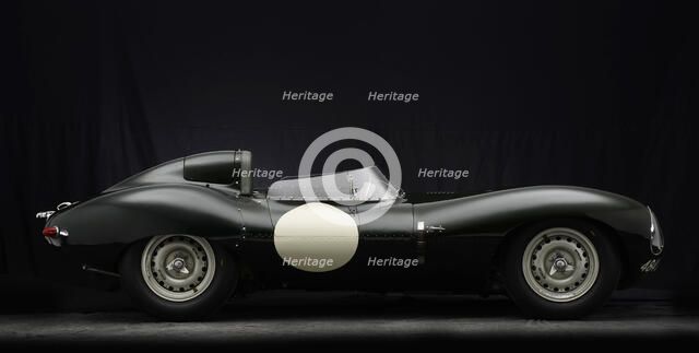 Jaguar D type 1956. Artist: Simon Clay.