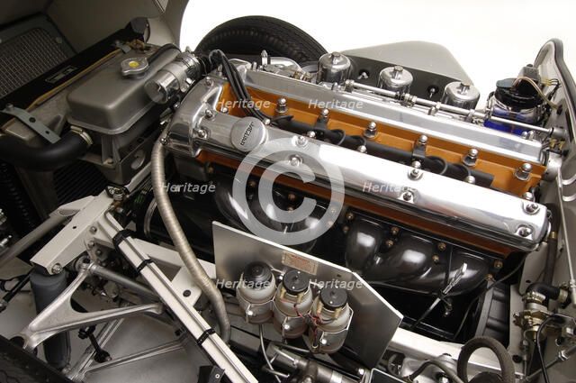 Jaguar E type 1961. Artist: Simon Clay.