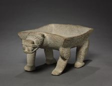 Jaguar Grinding Stone, c. 1000-1550. Creator: Unknown