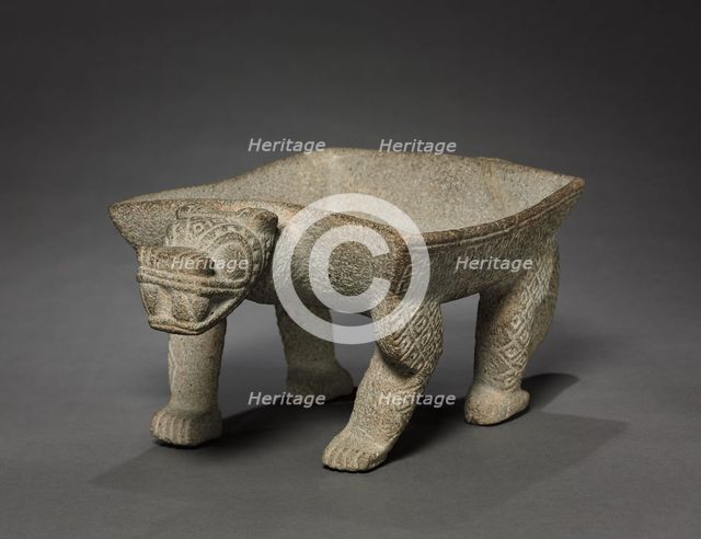 Jaguar Grinding Stone, c. 1000-1550. Creator: Unknown.