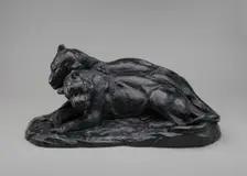 Jaguar Lovers, 1888. Creator: Edward Kemeys