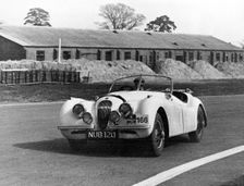 Jaguar XK120, Ian Appleyard. 1953 R.A.C. Rally. Creator: Unknown