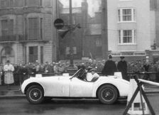 Jaguar XK120, Ian Appleyard. 1953 R.A.C. Rally. Creator: Unknown