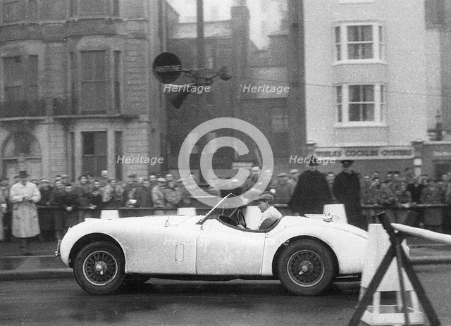 Jaguar XK120, Ian Appleyard. 1953 R.A.C. Rally. Creator: Unknown.