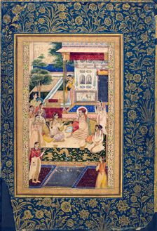 Jahangir and Prince Khurram with Nur Jahan, c1624-1625