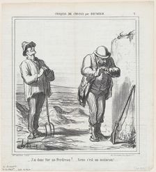 J'ai donc tué un Perdreau!, 1864. Creator: Honore Daumier
