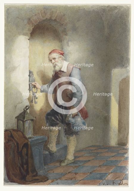 Jailer, 1837-1895. Creator: David van der Kellen.