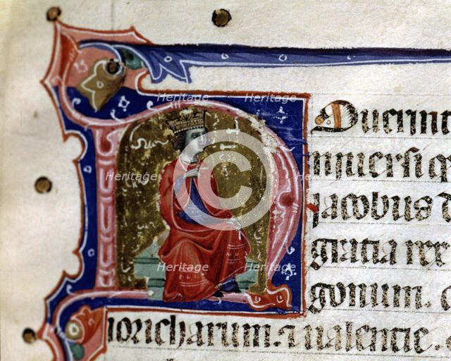 Jaime I 'The Conqueror' (1208-1276), King of Aragon and Cataluña, miniature codex 'Book of franch…