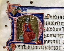 Jaime I The Conqueror (1208-1276), King of Aragon and Cataluña, miniature codex Book of franch…