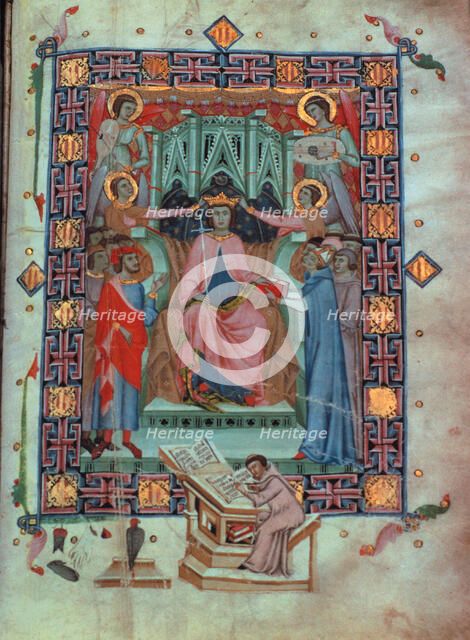 Jaime I 'The Conqueror' (1208-1276), King of Aragon and Catalunya, miniature of the codex 'Book o…