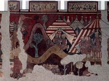Jaime I The Conqueror (1208-1276), King of Aragon since 1213, detail of the fresco, the King wi…
