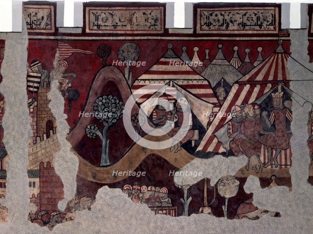 Jaime I 'The Conqueror' (1208-1276), King of Aragon since 1213, detail of the fresco, the King wi…
