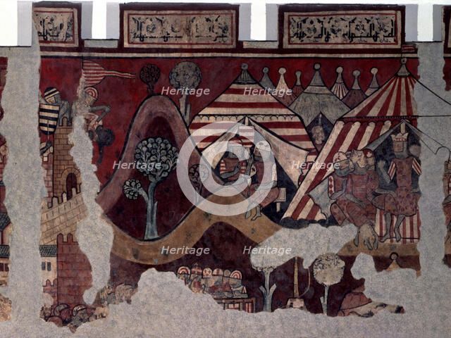 Jaime I 'The Conqueror' (1208-1276), King of Aragon since 1213, detail of the fresco, the King wi…