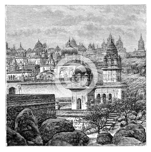 Jaina temples, Junagadh, Gujarat, India, 1895. Artist: Unknown