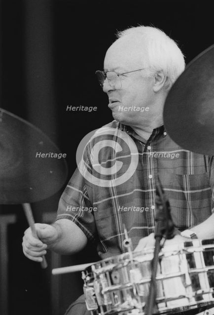 Jake Hanna, Brecon Jazz Festival, Powys, Wales, 2000. Creator: Brian Foskett.