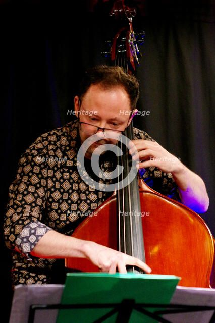 Jakob Cywinski, Marco Marconi Quartet, Verdict Jazz Club, Brighton, East Sussex, 14 April 2023. Creator: Brian O'Connor.