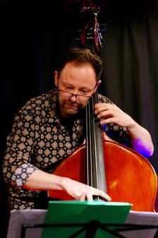 Jakob Cywinski, Marco Marconi Quartet, Verdict Jazz Club, Brighton, East Sussex, 14 April 2023. Creator: Brian O'Connor