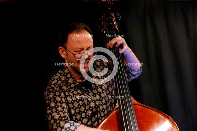 Jakob Cywinski, Marco Marconi Quartet, Verdict Jazz Club, Brighton, East Sussex, 14 April 2023. Creator: Brian O'Connor.